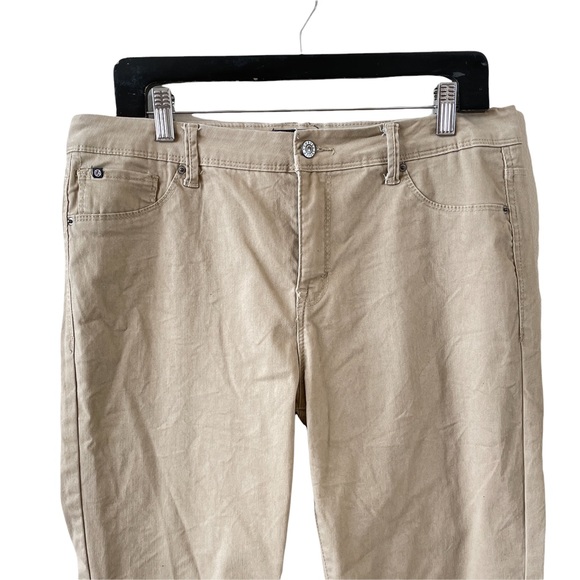 ❤️ SOLD ❤️ CURVE APPEAL MINIMALIST JEGGING IN TAN BEIGE 12 - Picture 2 of 9